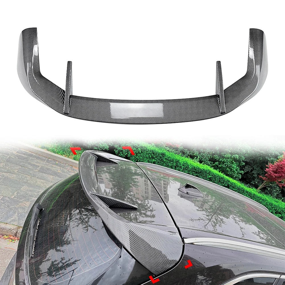 Rear Roof Window Top Spoiler Wing Lip Carbon Fiber Black For BMW X5 F15 2014-18
