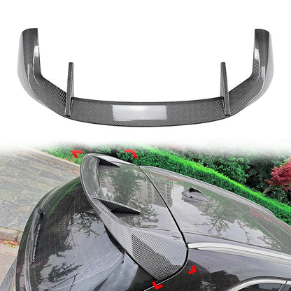 Rear Roof Window Top Spoiler Wing Lip Carbon Fiber Black For BMW X5 F15 2014-18
