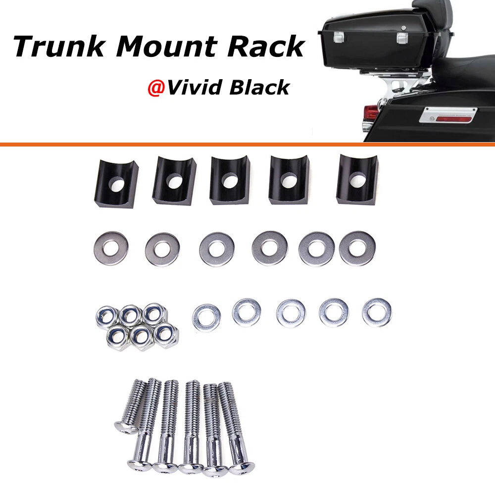Detachable Two-up Tour Pack Pack Mount Rack Kits For Harley FLHR FLTR 1997-2008