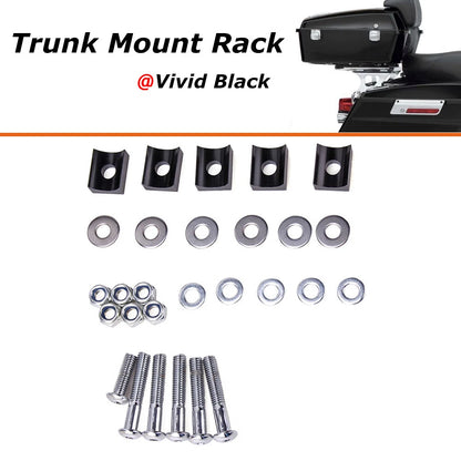 Detachable Two-up Tour Pack Pack Mount Rack Kits For Harley FLHR FLTR 1997-2008