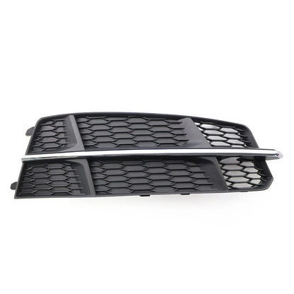 Black Chrome Front Right Bumper Lower Side Grille For Audi A6 C7 2014-18 Right