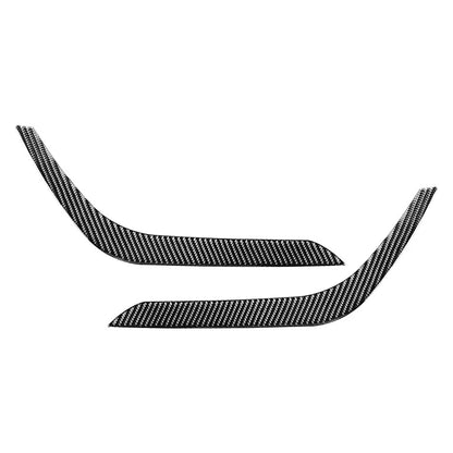 Headlight Eyelids Eyebrow Cover Trim Fit TOYOTA Tundra 14-21 Carbon Fiber Black