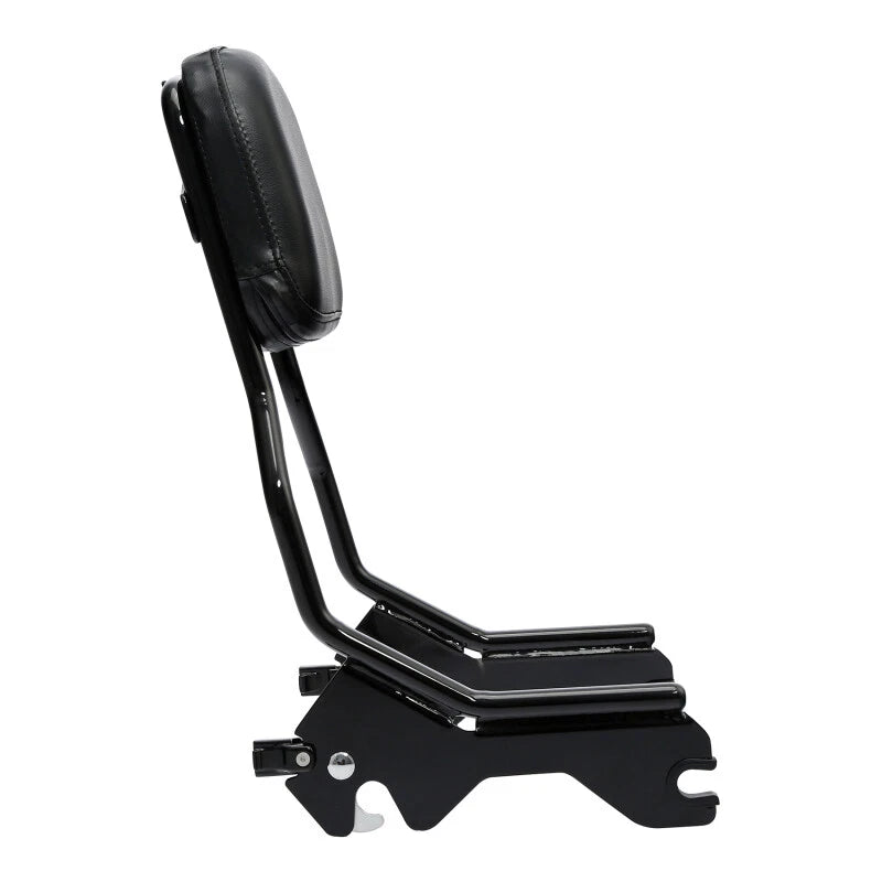 Sissy Bar Backrest Pad &Docking Hardware For Harley FXLR FXLRS FLSB 18-25 Black