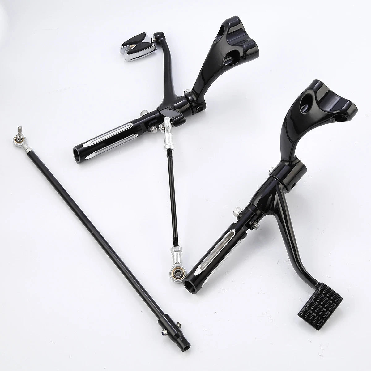 Forward Control Footpegs Lever Linkage For Harley Sportster 883 1200 48 72 14-22