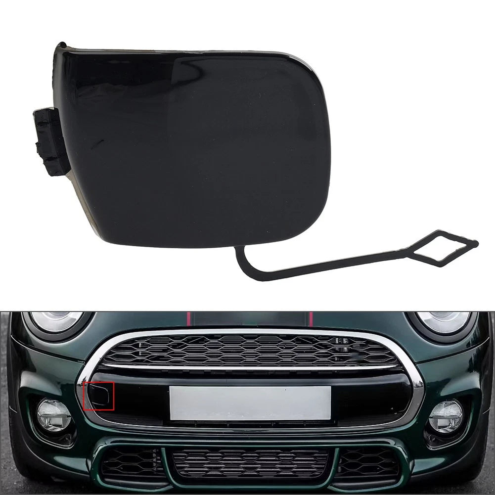Glossy Front Bumper Tow Eye Hook Cover Cap For Mini Cooper S F55 F56 2014-2018