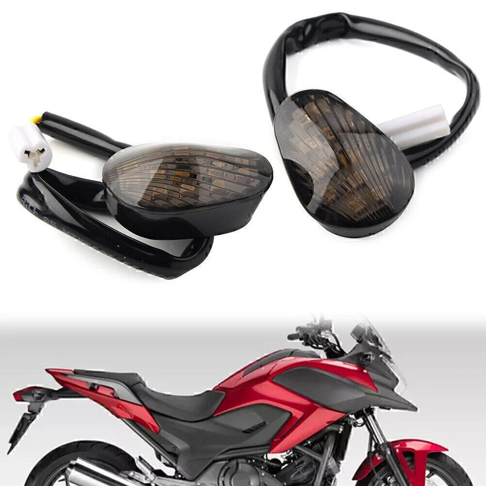 Smoke Flush Mount Amber Turn Signals Fit Yamaha YZF R1/R6/R6S Flash LED US