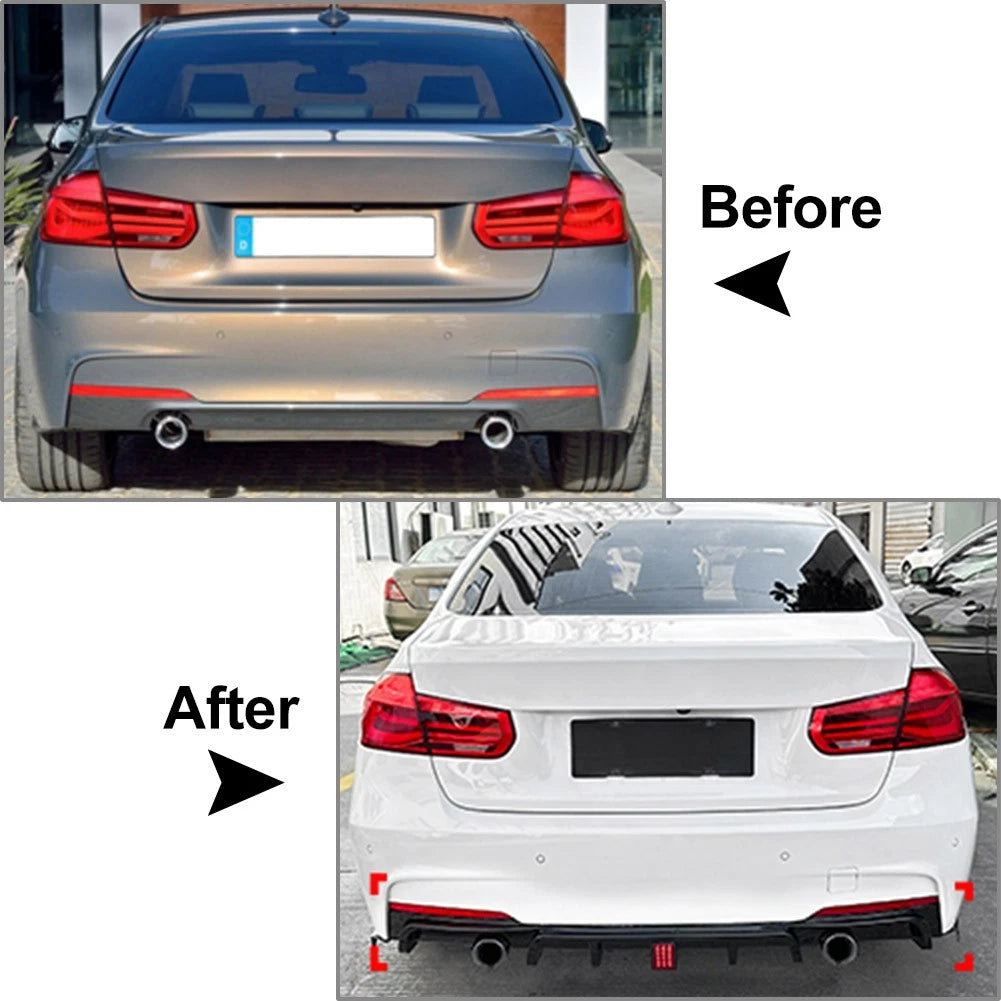 US Rear Bumper Spoiler Lip For BMW 3 Series F31 F35 F30 M Sport 2012-2019