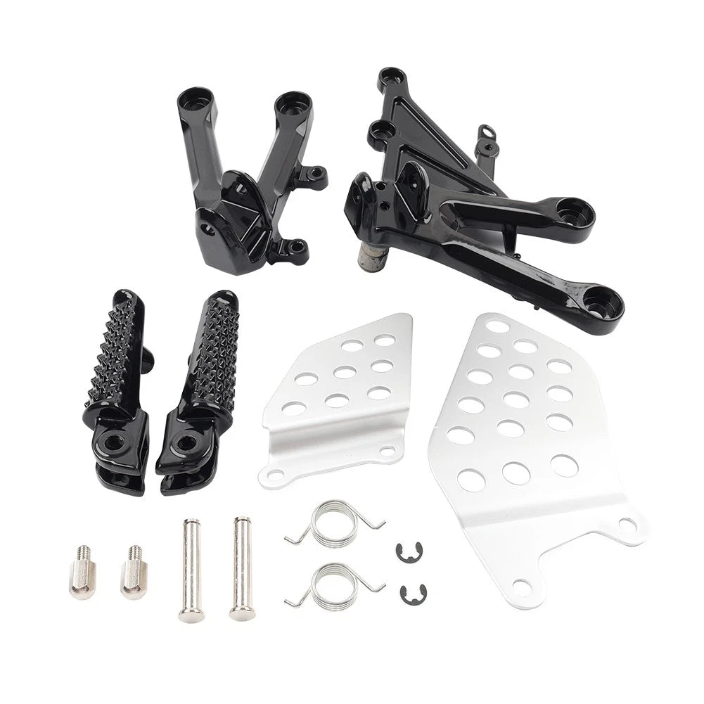 Front Driver Foot Pegs Footrest Bracket Set For Honda CBR1000RR CBR 1000RR 04-07