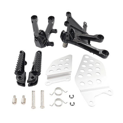 Front Driver Foot Pegs Footrest Bracket Set For Honda CBR1000RR CBR 1000RR 04-07