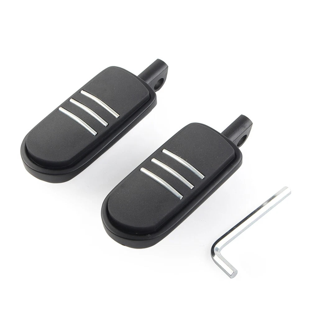 US 2pcs 32mm 1.25" Male Foot pegs Footrest Pedal For Harley Iron XL 883 Black
