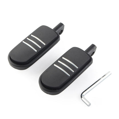 US 2pcs 32mm 1.25" Male Foot pegs Footrest Pedal For Harley Iron XL 883 Black