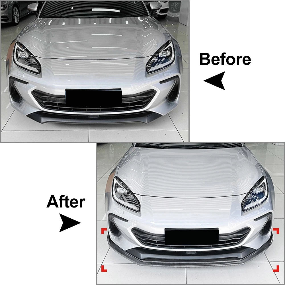For Subaru BRZ 2021-2024 Front Bumper Spoiler Splitter Lip Body Kit