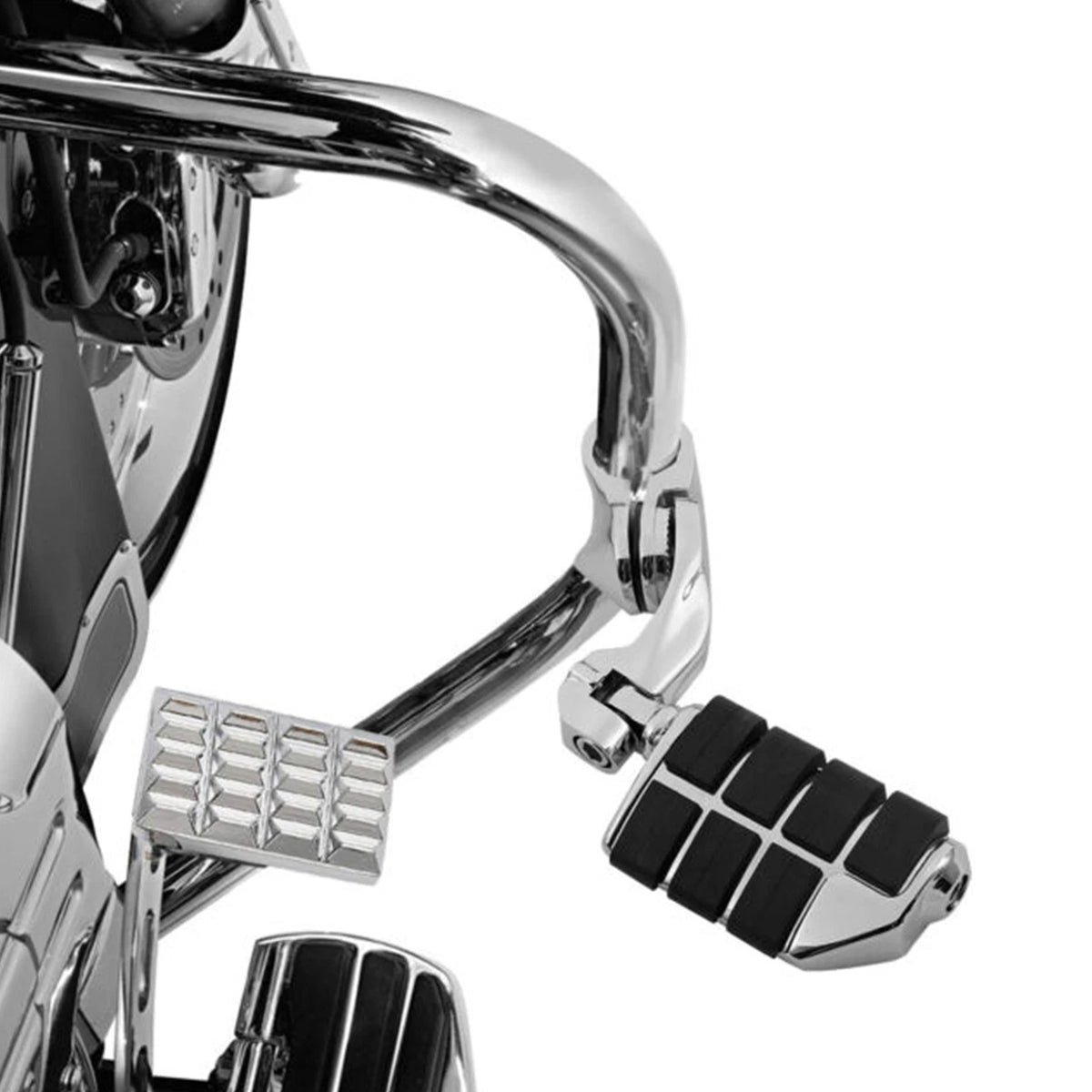 32mm Long Highway Foot Pegs Footrests Fit For Harley Touring Electra Road Glide