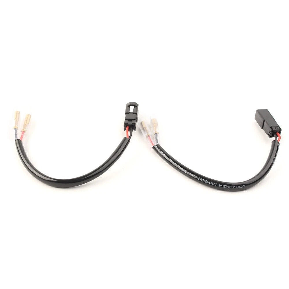 2PCS Rear Turn Signal 2-Wire Connector Harness Wire Fit Ducati 848 1098 1198