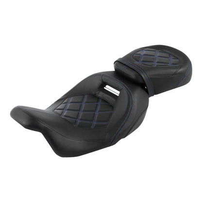 Driver & Passenger Seat Backrest Pad Fit For Harley Touring Electra Glide 14-23