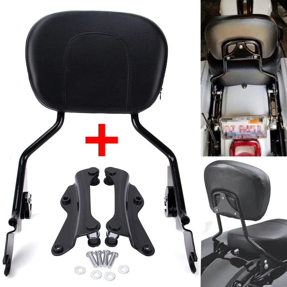 Backrest Sissy Bar w/ Docking Hardware Kit For Harley Street Electra Glide 14-22