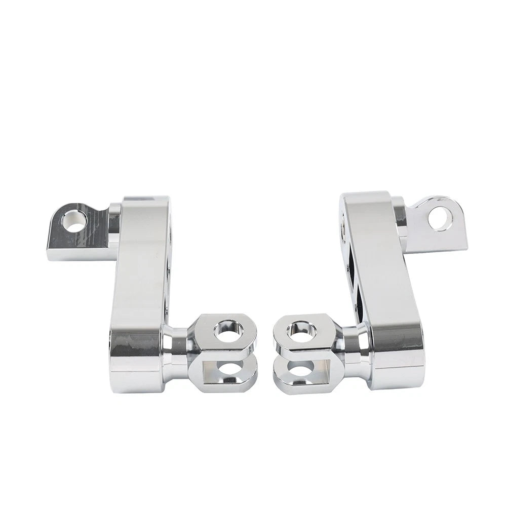 Foot Peg Mount Extensions For Harley Sportster XL883 XL1200 Softail Dyna Chrome