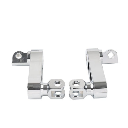 Foot Peg Mount Extensions For Harley Sportster XL883 XL1200 Softail Dyna Chrome