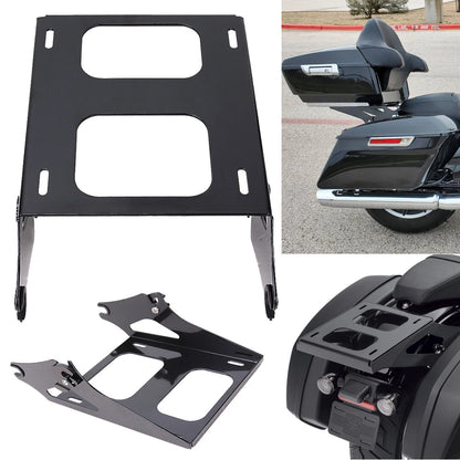 Detachable Two-Up Tour Pak Pack Mounting Luggage Rack For Harley Touring 2014-23