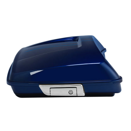 Razor Trunk Backrest Pad Mount Rack Fit For Harley Touring 14-Up Superior Blue