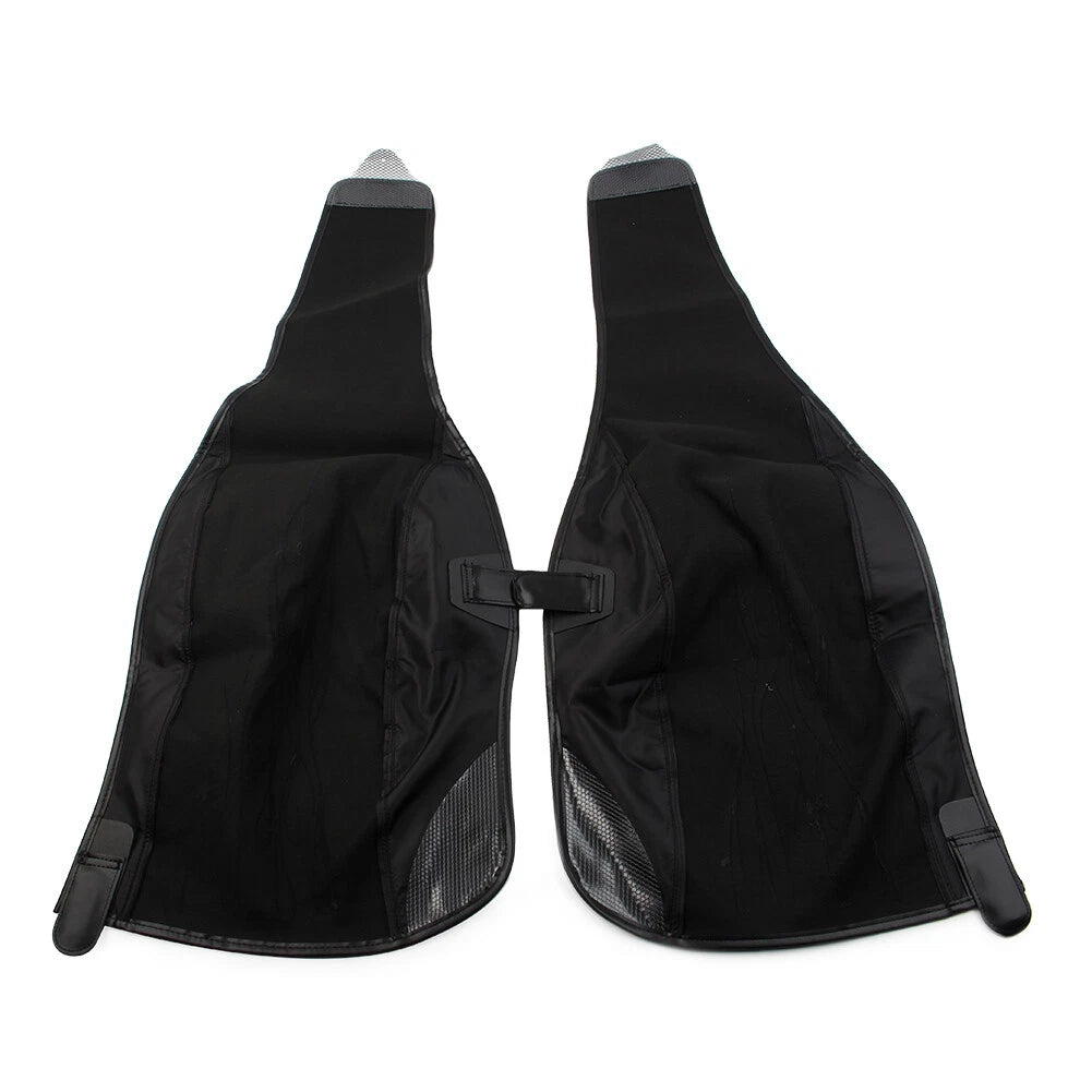 Flame Rear Trike Fender Bra Fit Harley Tri Glide Ultra Classic Black PU Leather