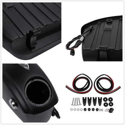 Matt Black Saddlebag Audio Lid Electronic Latch For Indian Chieftain Roadmaster
