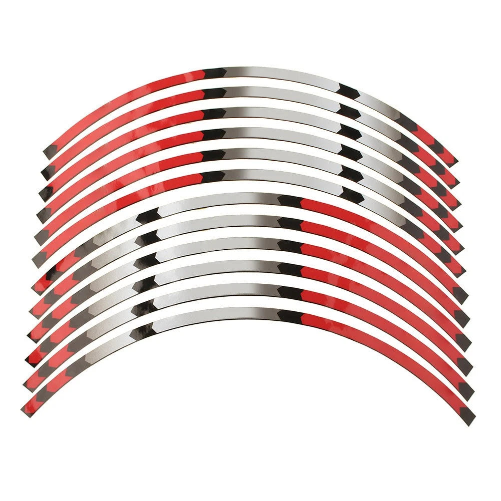 17'' Stripes Wheel Decals Tape Stickers For SUZUKI DRZ DR-Z 400SM 05-19 Red