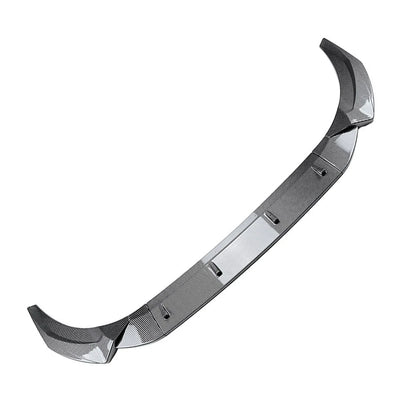 Front Bumper Splitter Spoiler Lip Carbon Fiber Black For Audi A4 S4 B9.5 2020-24
