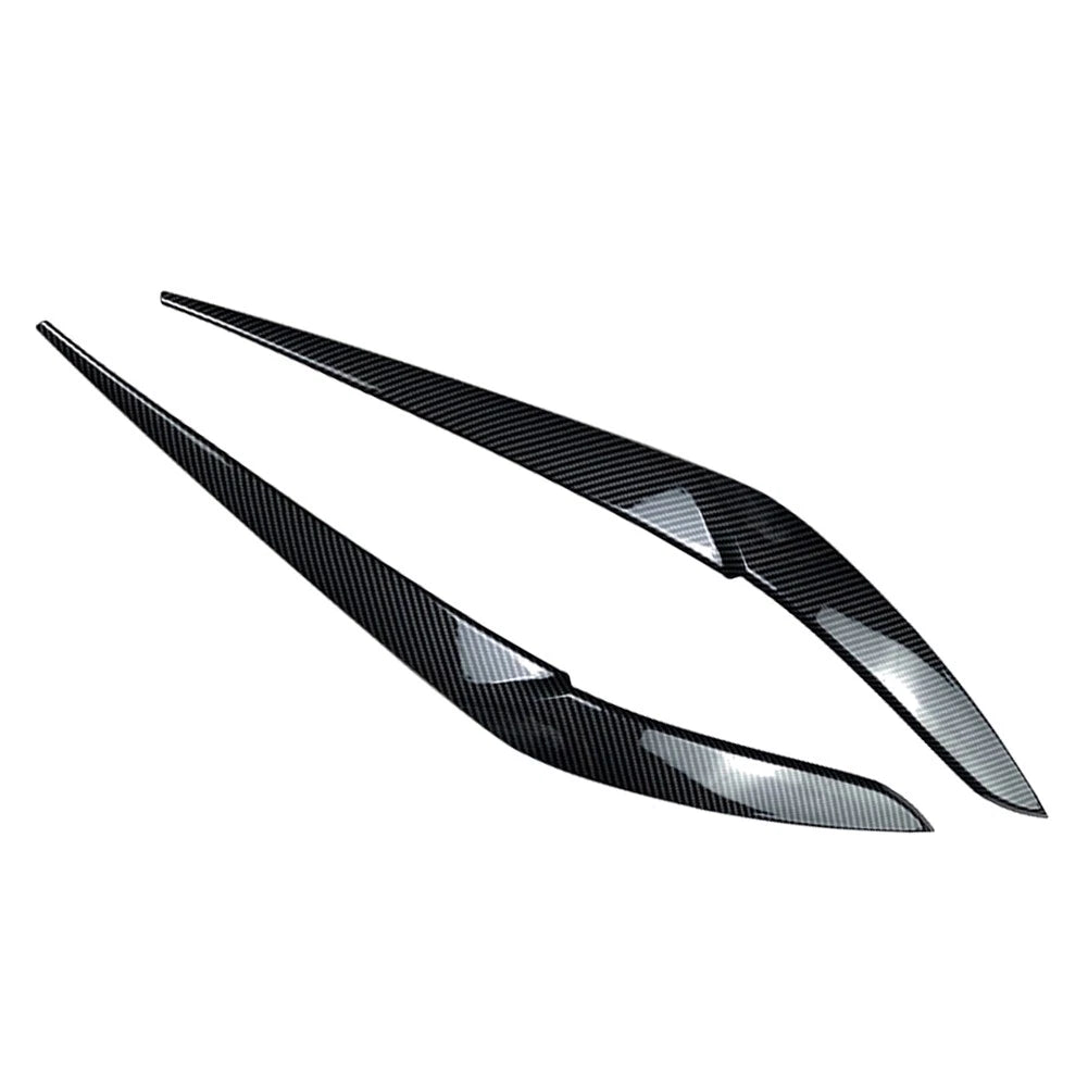 Front Fog Light Lamp Eyebrow Cover Trim For BMW X5 2018-22 X6 19-22 Carbon Fiber