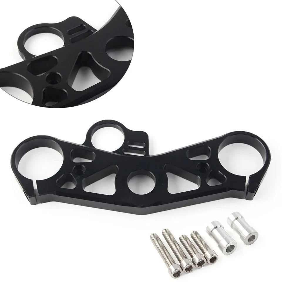 Lowering Triple Tree Front End Upper Top Clamp for YAMAHA YZF R6 2008-2016 Black