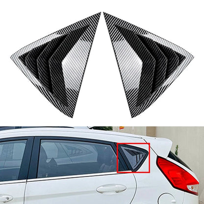 Carbon Look Rear Louver Shutter Cover For Ford Fiesta MK7 MK7.5 Hatchback 08-17