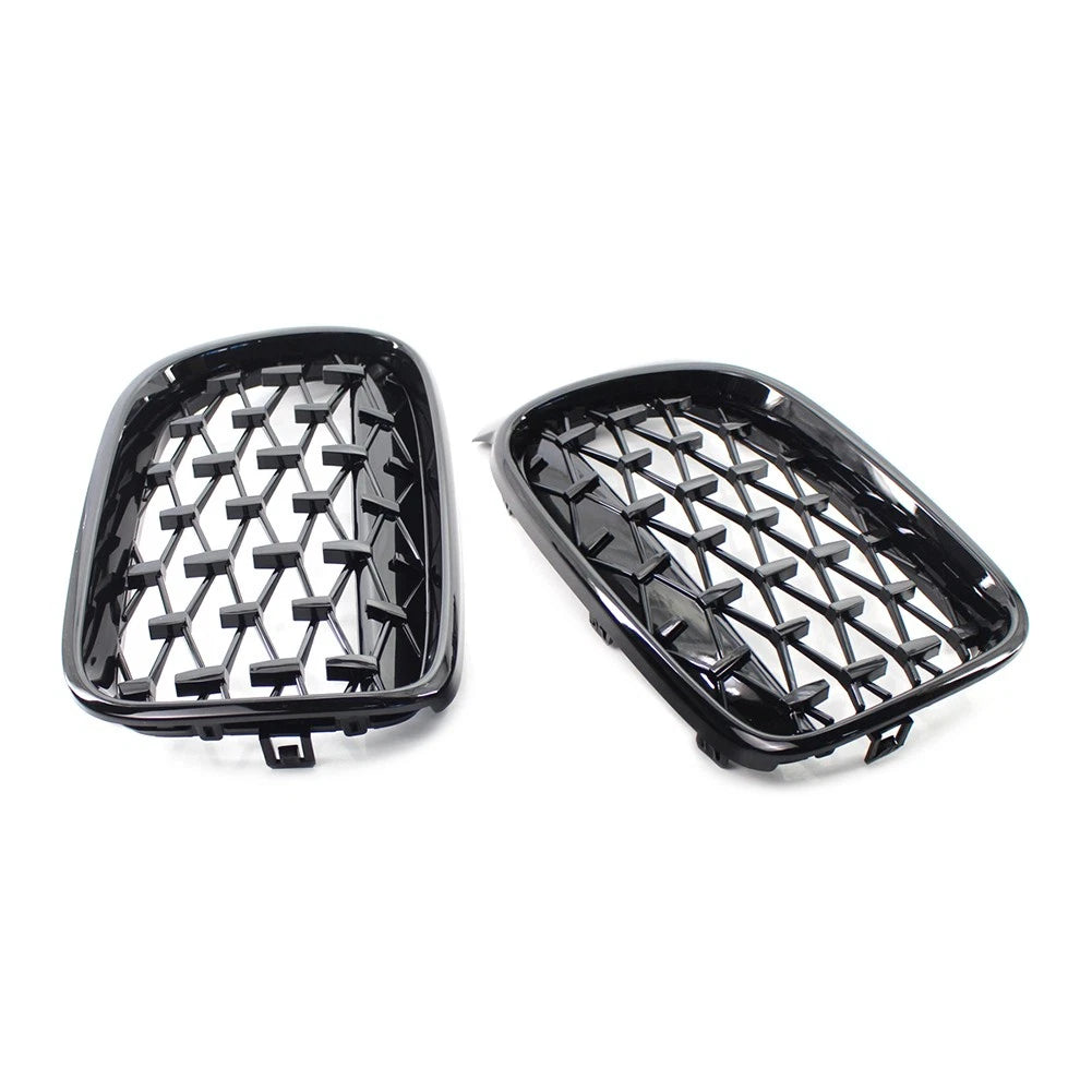 Meteor Front Kidney Grille Grill For BMW X3 F25 /X4 F26 2014-2017 Black