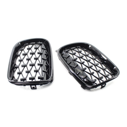 Meteor Front Kidney Grille Grill For BMW X3 F25 /X4 F26 2014-2017 Black