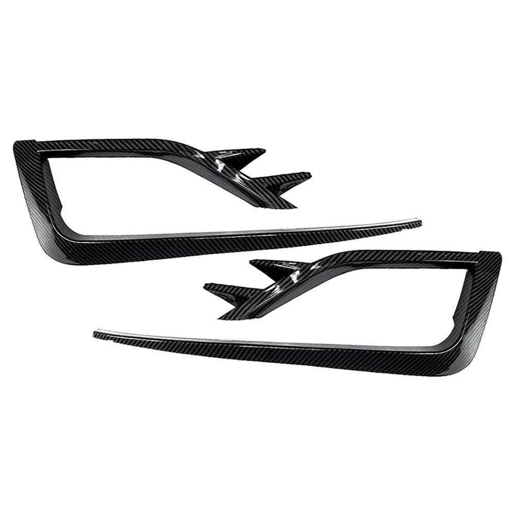 Carbon fiber Fog Light Lamp Cover Bumper Grille Trim For VW Golf MK7.5 2017-2019
