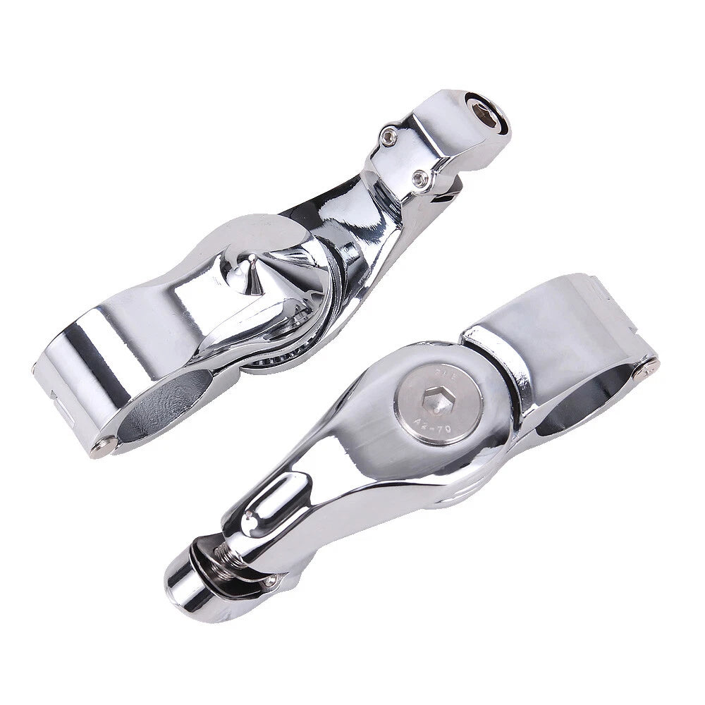 1-1/4" 1.25" Motorcycle Highway Crash Bar Foot Pegs Mount Kit For Harley Touring