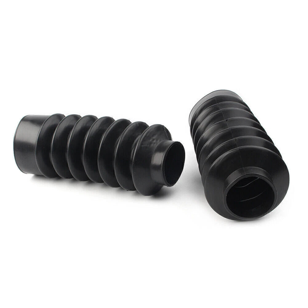 39mm Short Boots Fork Cover Gaiters Gator Rubber For Harley Sportster XL883 1200