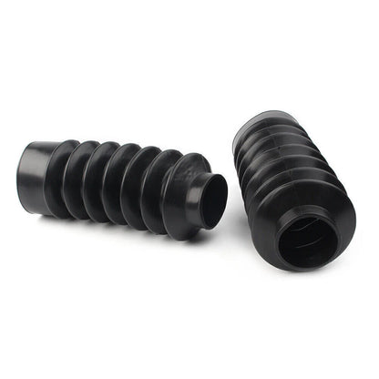 39mm Short Boots Fork Cover Gaiters Gator Rubber For Harley Sportster XL883 1200