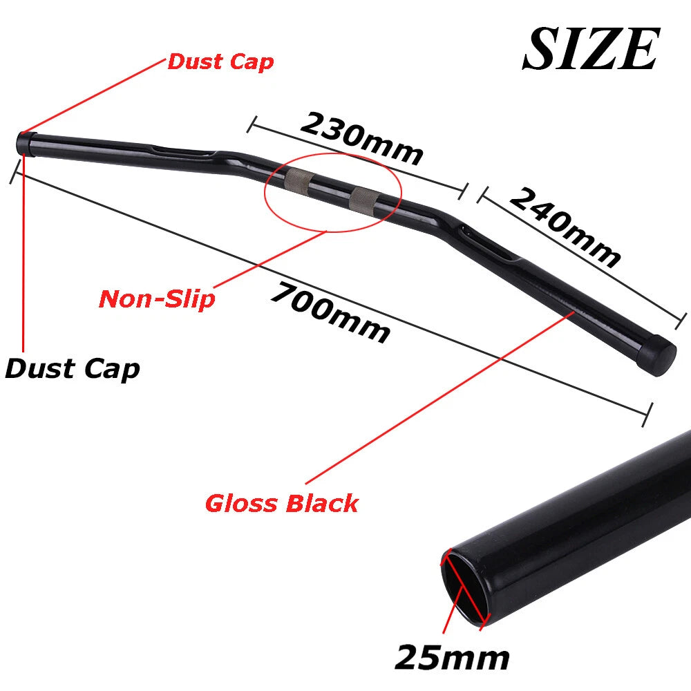 1" Motorcycle Handlebars Drag Z Bars For Harley Sportster XL Chopper Bobber Cafe