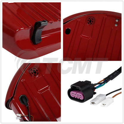 Red Hard Saddle Bag Electronic Latch For Indian Chieftain 14-18 Roadmaster 15-25