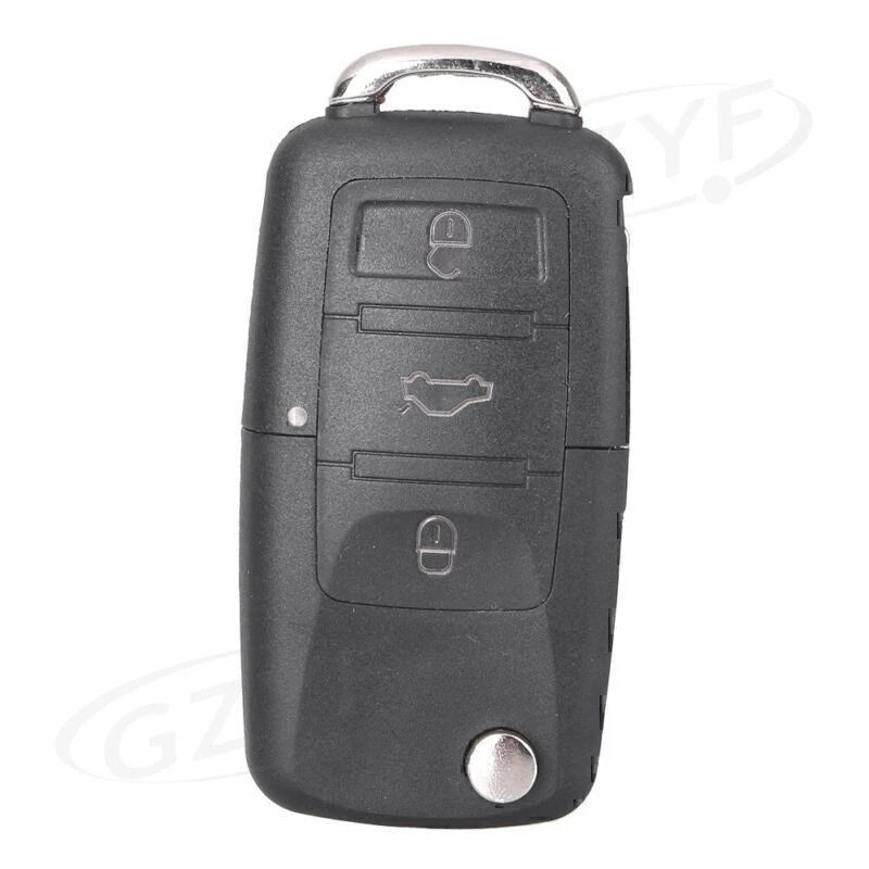 Remote Key Cover Fob Shell Case Uncut Blade For Jetta Passat Golf 3 Buttons