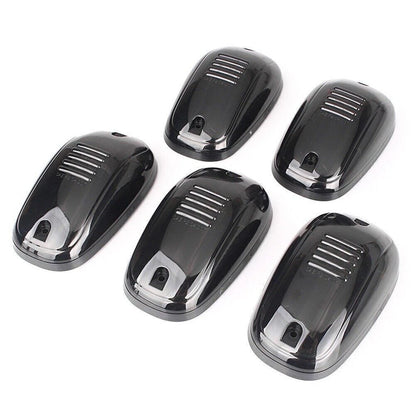 9x LED Cab Roof Top Marker Running Light Smoke Amber For 4x4 SUV Crossover Jeep