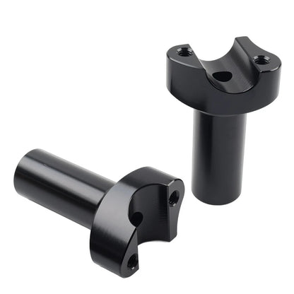 3.5" Straight Handlebar Risers Black For Harley 1" Bar Dyna Sportster Softail