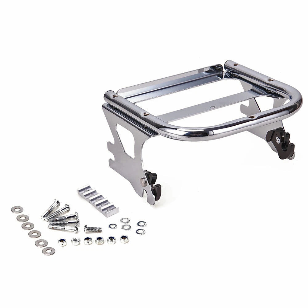 Chrome Two-up Tour Pack Mounting Luggage Rack For Harley 97-08 Touring Road King