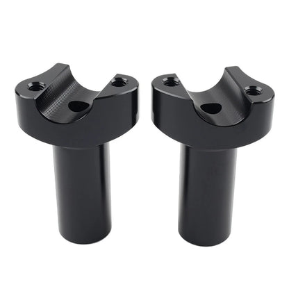 3.5" Straight Handlebar Risers Black For Harley 1" Bar Dyna Sportster Softail