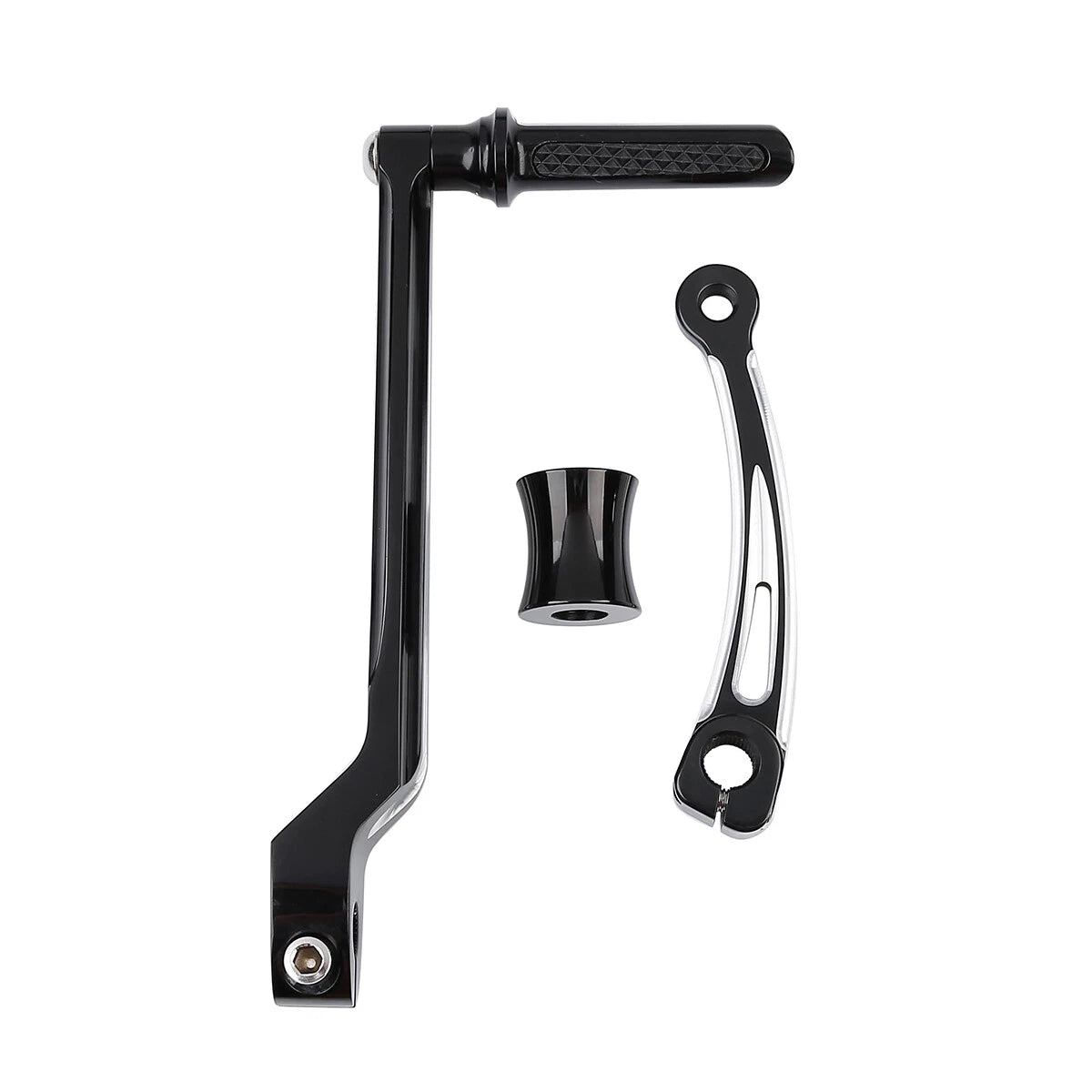Black Shifter Lever Set Fit For Harley Touring Road Glide 88-Up Softail 86-17 16