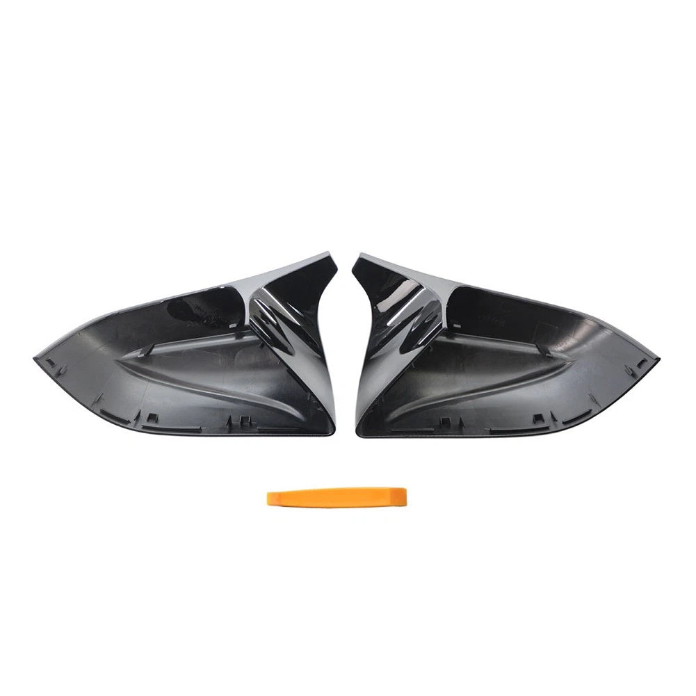 Pair ABS Plastic Rear view mirror cover trim For Tesla Model 3 2017-2020