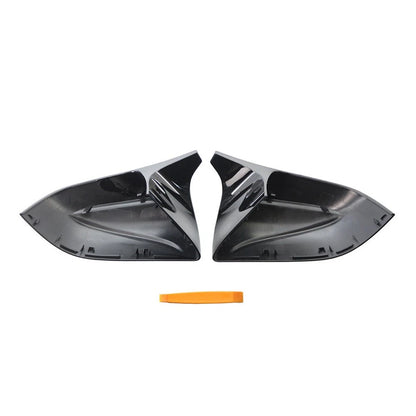 Pair ABS Plastic Rear view mirror cover trim For Tesla Model 3 2017-2020