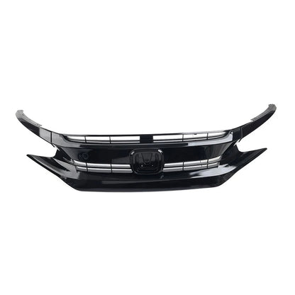 Front Grille Upper Grill Hood Eyelid For Honda Civic Coupe Sedan 2016-2018 2017