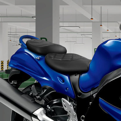 Rider Driver Passenger Seat Pillion Fit For Suzuki Hayabusa GSX1300R 08-20 Black