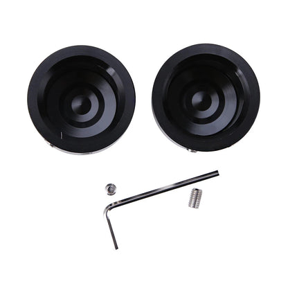 Pair Black Front Axle Nut Cover Cap For Harley Touring Trike ROAD KING ELECTRA